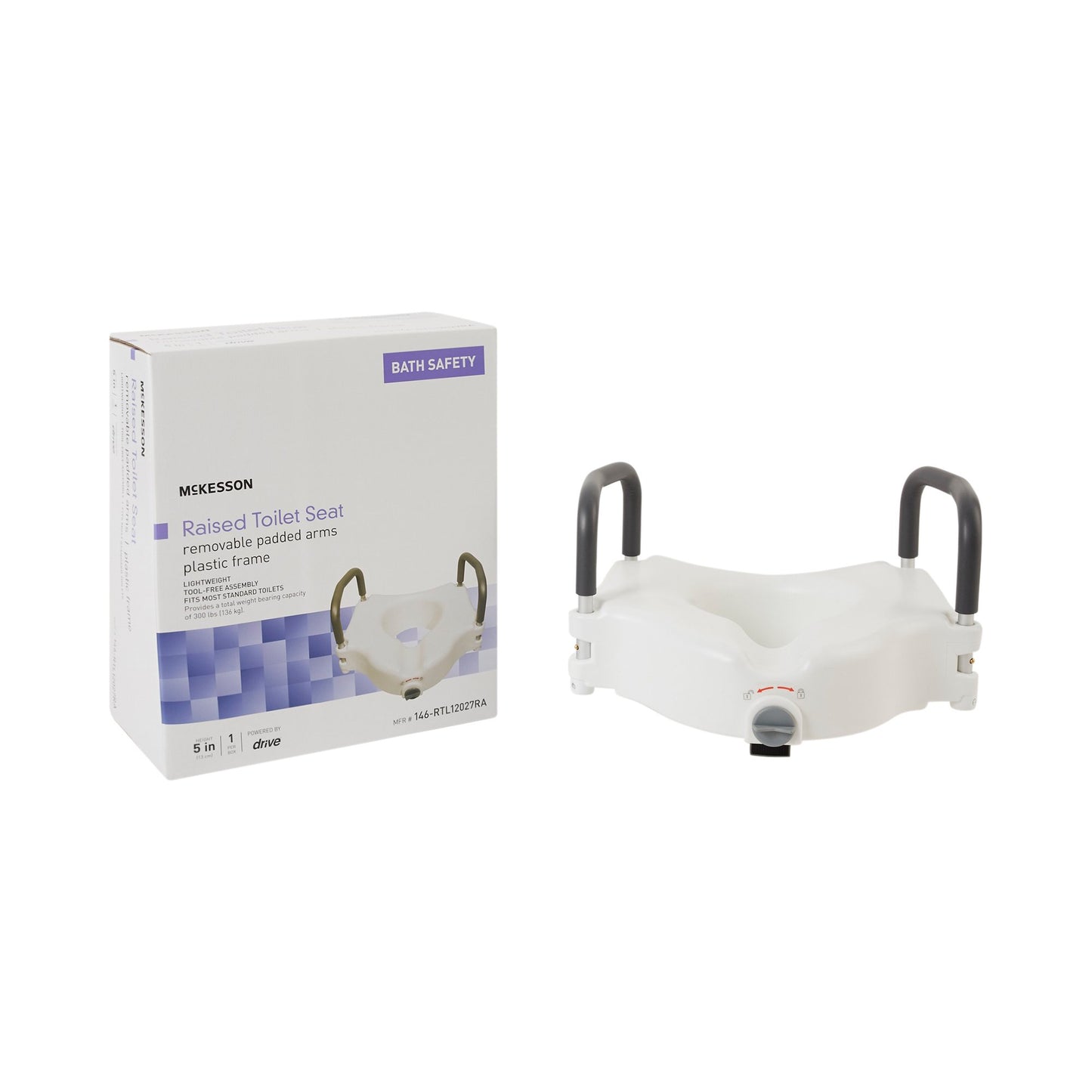 Raised Toilet Seat with Handles – Secure, Comfortable & Easy to Install