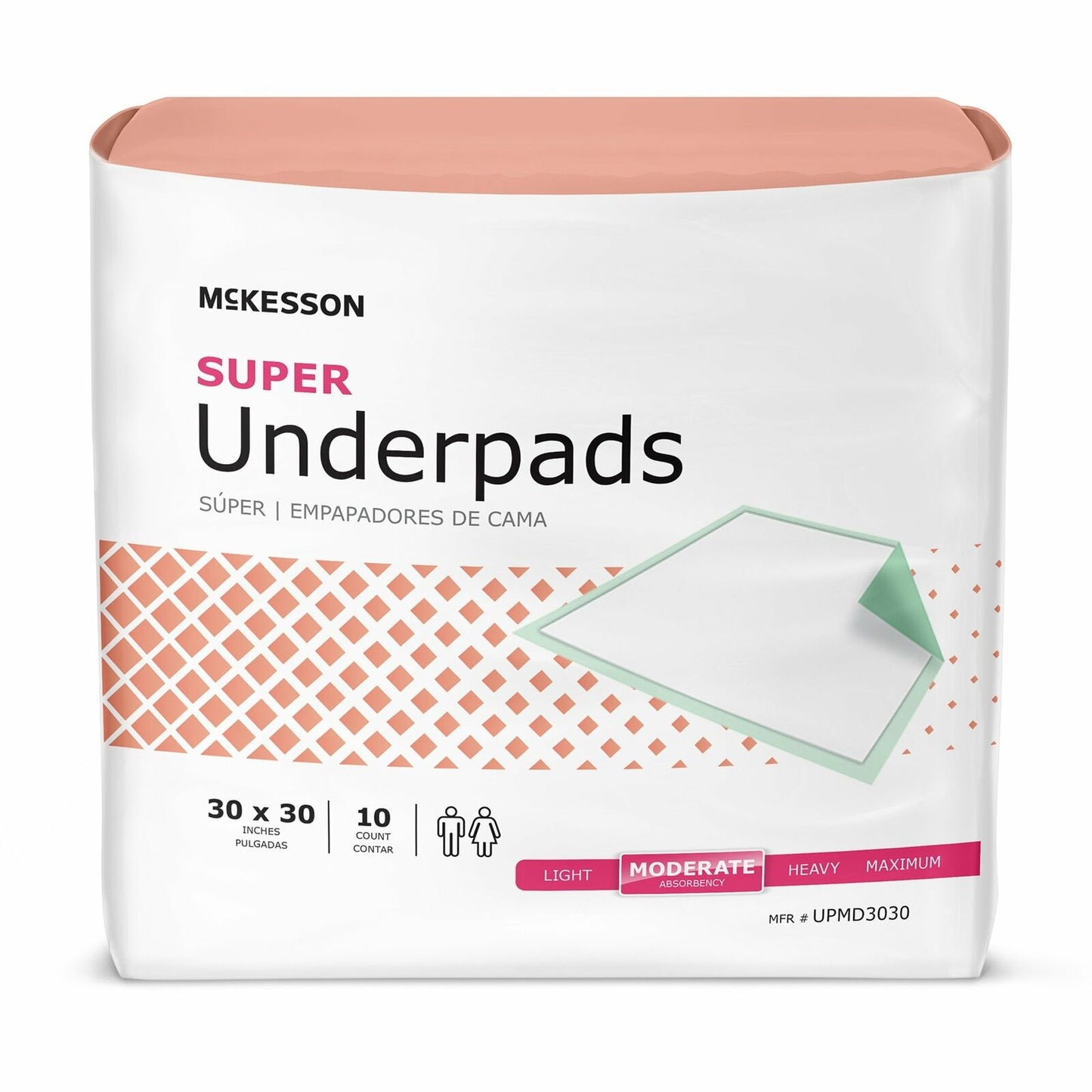 150 McKesson Moderate Absorbency Adult Bed Pad Disposable Incontinence 30x30"