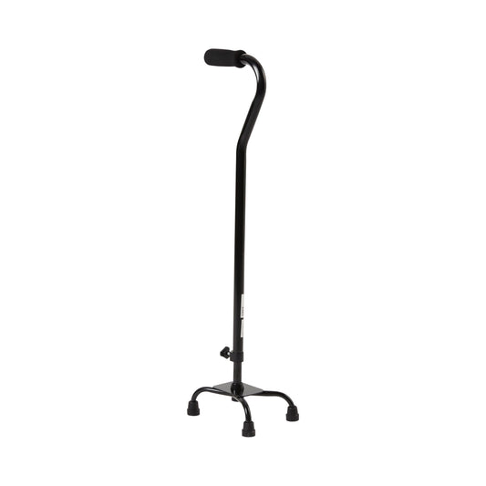 Quad Cane (Small Base) McKesson Steel 30 to 39 Inch Height Black
