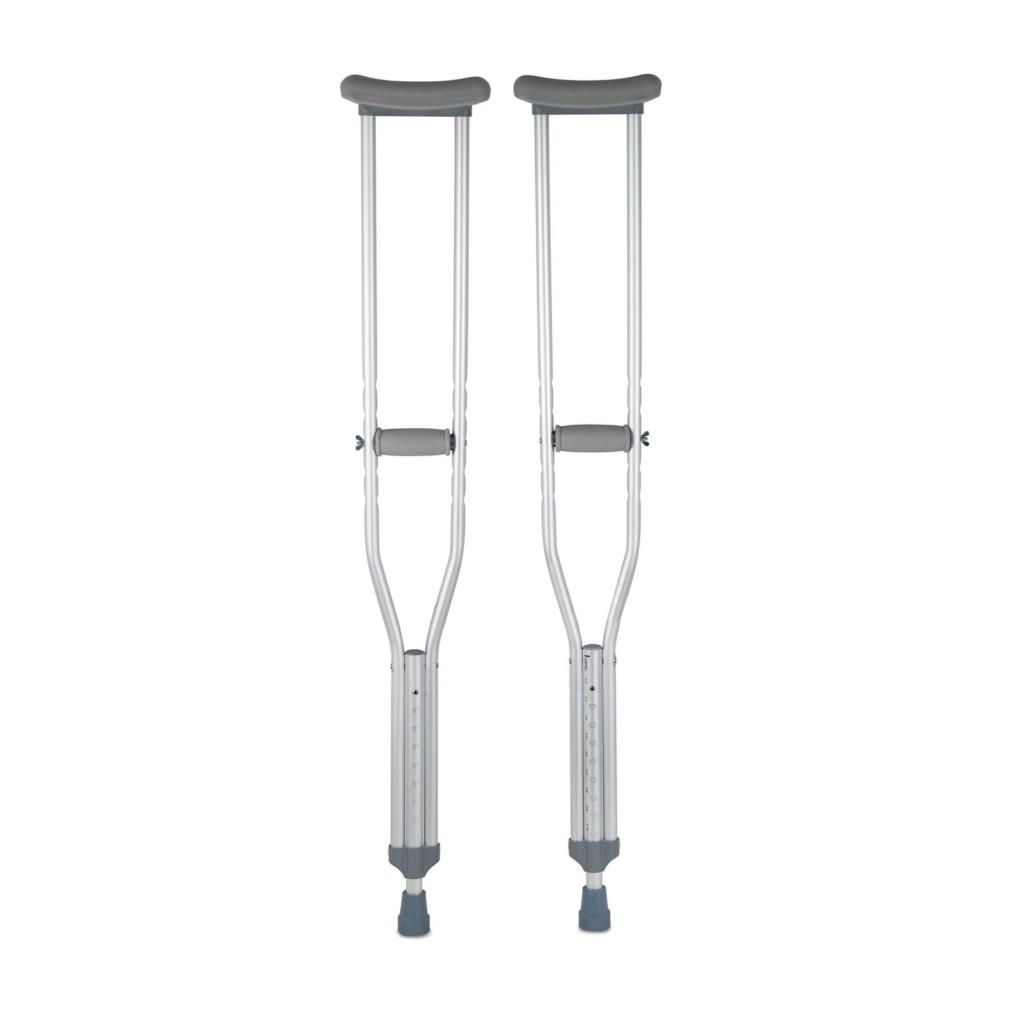 High Quality Aluminum Crutches Latex Free, Fits Adults 5'2"-5'10" Fast Shipping!