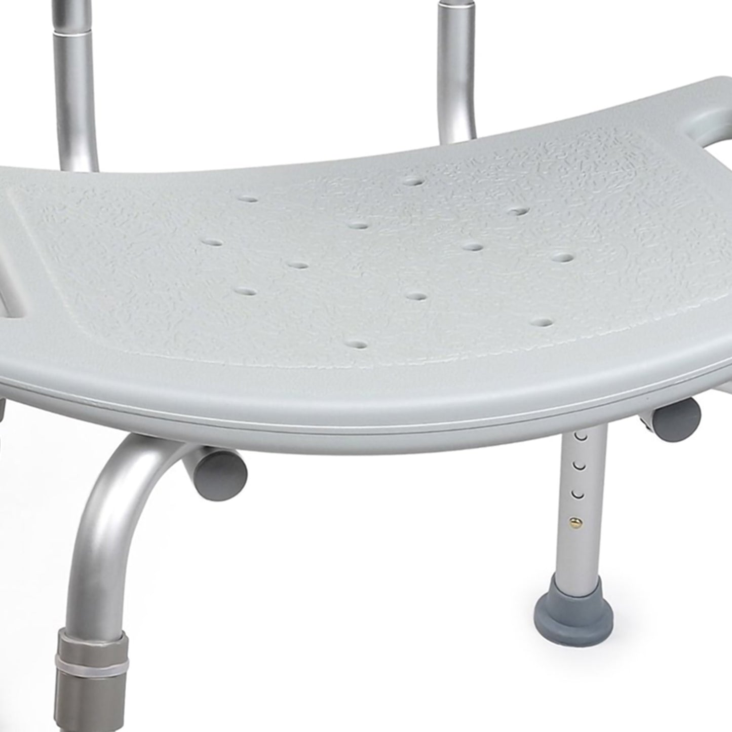 Shower Chair with Back Support – Adjustable Height, Non-Slip Feet