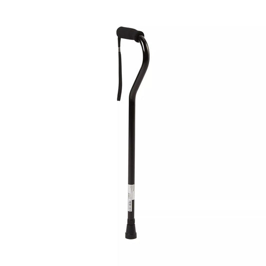 Aluminum Offset Handle Cane 30 to 39" Black, Silver or Pink Floral, Ships Fast!