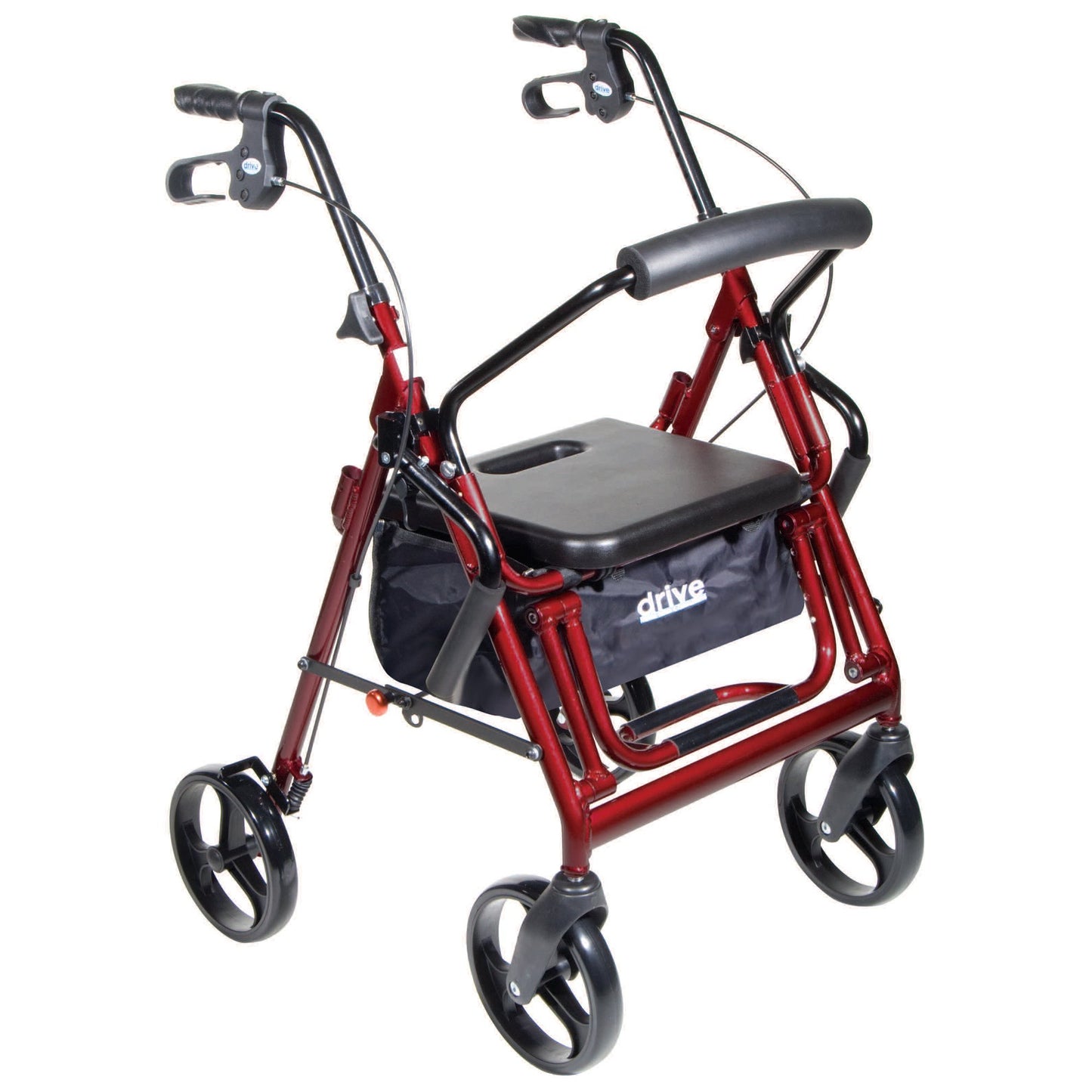 Drive Medical Duet Rollator/Transport Chair Combo – 2-in-1 Mobility Solution