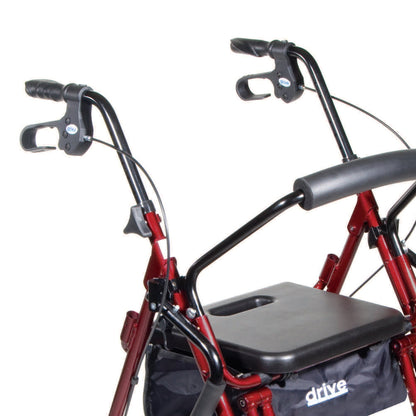 Drive Medical Duet Rollator/Transport Chair Combo – 2-in-1 Mobility Solution
