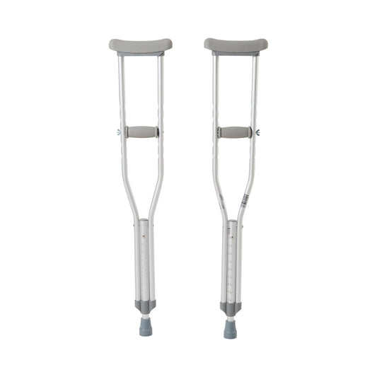High Quality Aluminum Crutches Latex Free, Fits Youth 4'6"-5'2" Fast Shipping!