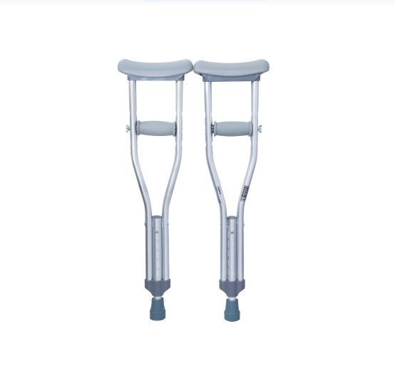 High Quality Aluminum Crutches Latex Free, Fits Child 3'7"-4' Fast Shipping!