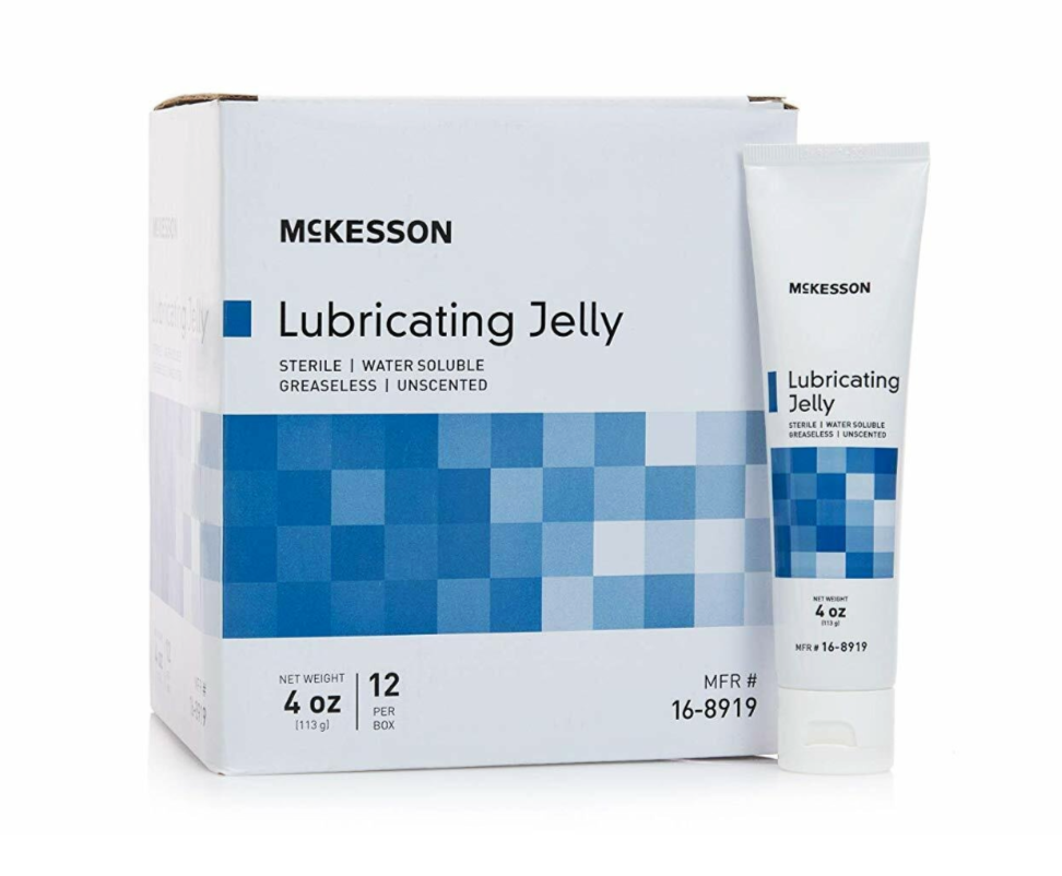 Lubricating Jelly 4 oz. Tube Sterile, McKesson brand (box of 12)